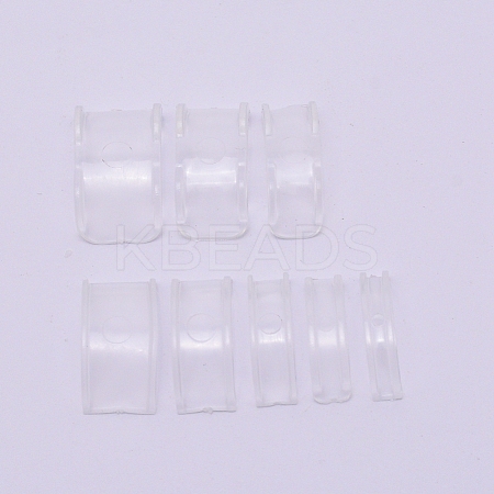 8Pcs 8 Sizes Resin Invisible Ring Size Adjuster LS-FIND-WH0063-24-1