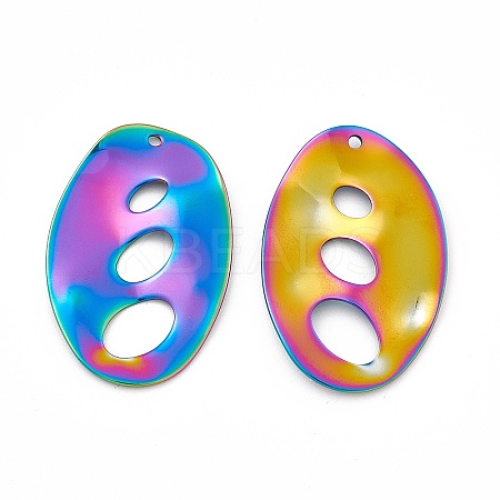 Ion Plating(IP) 304 Stainless Steel Pendants STAS-B031-11R-1