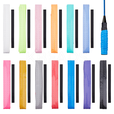 13Pcs 13 Colors PU Leather Anti-slip Tennis Racquet Overgrip AJEW-FH0004-63-1