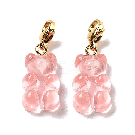 Bear Resin Pendant Decorations STAS-M092-01G-05-1