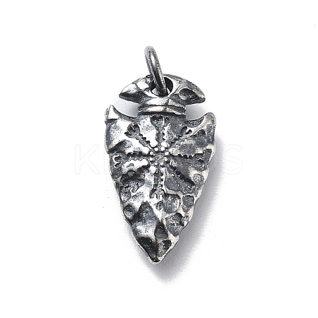 925 Sterling Silver Pendants with Jump Rings STER-R001-03S-03-1