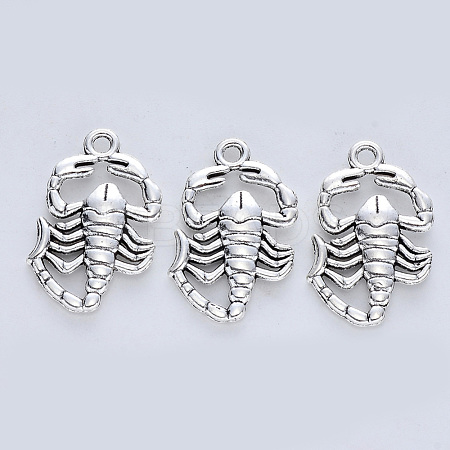 Tibetan Style Alloy Pendants X-TIBE-R316-058AS-RS-1