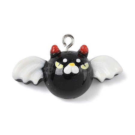 Halloween Theme Resin Pendants RESI-Z040-04P-04-1
