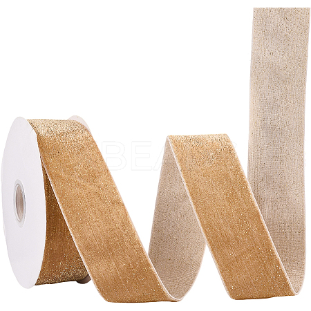 1 Roll Sparkle Single Face Velvet Ribbon OCOR-CY0002-21A-1