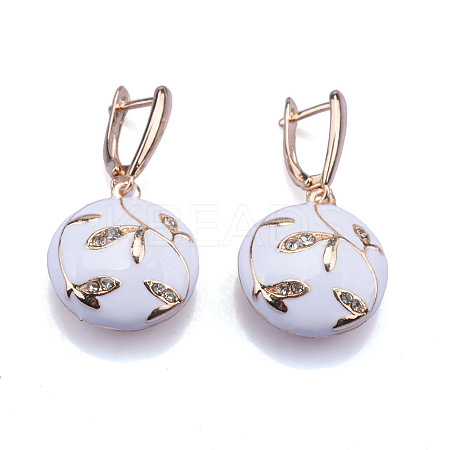 Alloy Enamel Hoop Earrings FS-WGC03FD-01-1