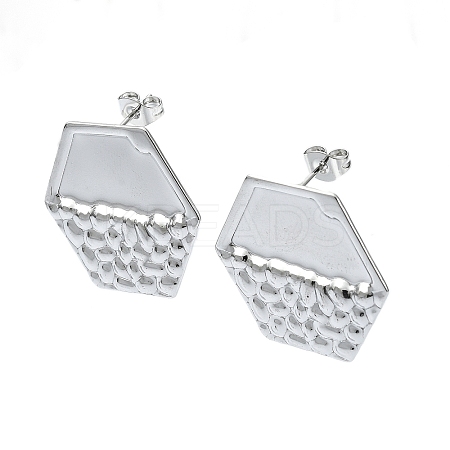 Tarnish Resistant 201 Stainless Steel Stud Earrings EJEW-K270-27P-1