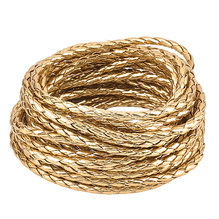 5M Braided Round PU Leather Jewelry Cord OCOR-GF0004-96A-03-1