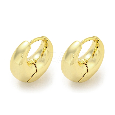 Brass Hoop Earrings EJEW-L211-010L-G-1