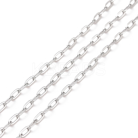 Tarnish Resistant 304 Stainless Steel Cable Chains CHS-C002-03P-01-1