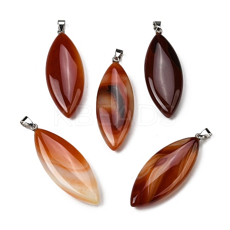 Natural Red Agate Big Pendants G-F820-06B-1