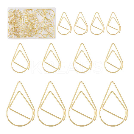 200Pcs 3 Style Carbon Steel Paper Clips FIND-TA0002-18LG-1