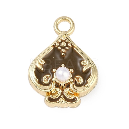 Rack Plating Alloy Enamel Pendants PALLOY-P309-06G-01-1