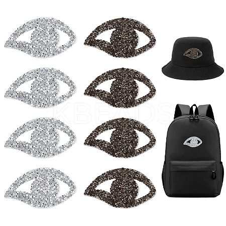 16Pcs 2 Colors Eye Hotfix Rhinestone DIY-GA0006-44-1