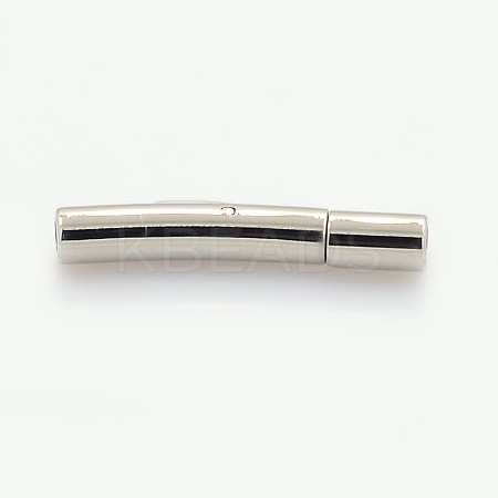 Tarnish Resistant 304 Stainless Steel Bayonet Clasps STAS-D043-1
