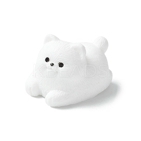 Resin Dog Figurines Ornament DJEW-E014-02C-1