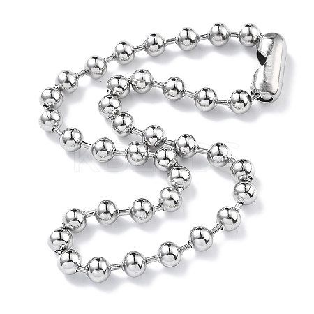 304 Stainless Steel Ball Chain Necklaces CHS-F009-01H-45cm-P-02-1