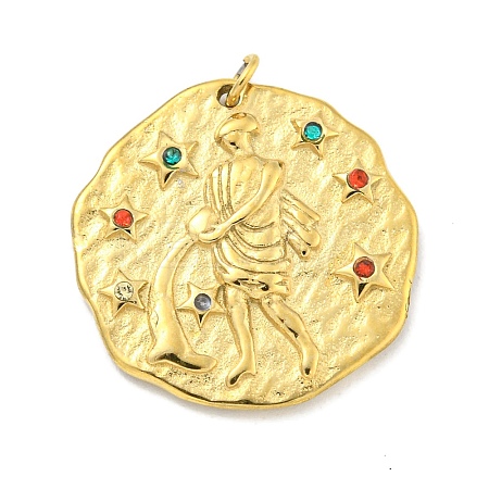 Real 18K Gold Plated PVD Vacuum Plating 304 Stainless Steel Pendants STAS-L278-003G-11-1