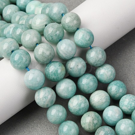 Natural Amazonite Beads Strands LS-G-K068-03-10mmA-1