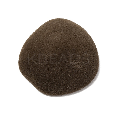 Flocking Opaque Resin Cabochons RESI-K033-07B-1