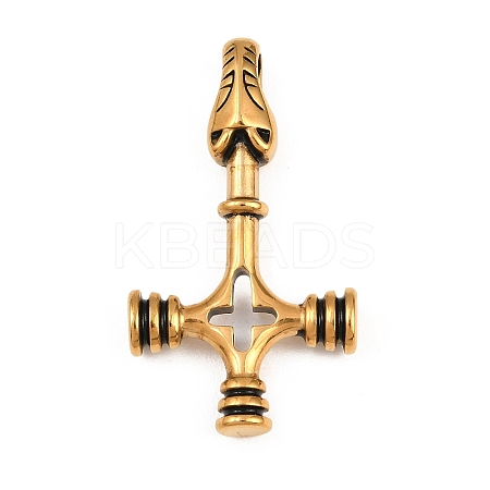 304 Stainless Steel Pendants Ion Plating(IP) STAS-C164-01B-AG-1