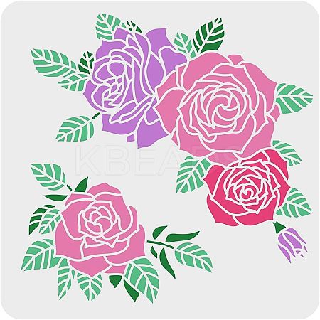 Plastic Reusable Drawing Painting Stencils Templates DIY-WH0172-389-1