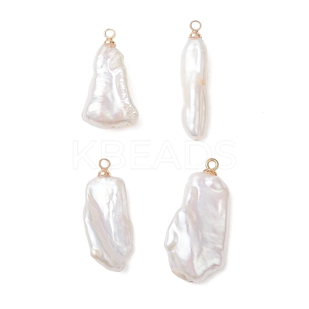 Natural Keshi Pearl Pendants PALLOY-JF04900-01-1