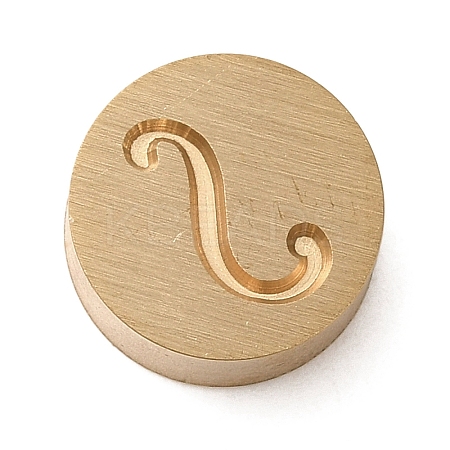 Golden Tone Brass Letter Stamps LS-KK-R005-01S-1