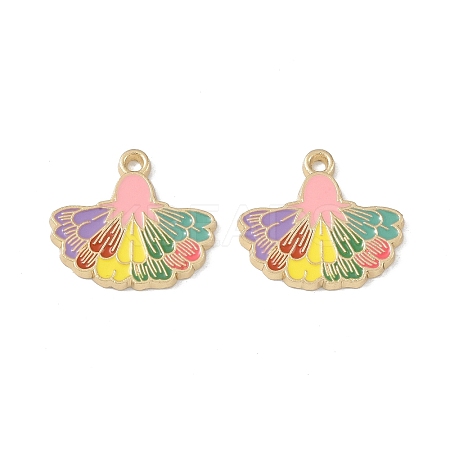 Rack Plating Alloy Enamel Pendants FIND-I038-07A-1