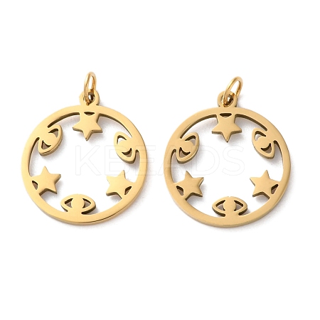 Ion Plating(IP) 304 Stainless Steel Pendants STAS-Q333-25G-1