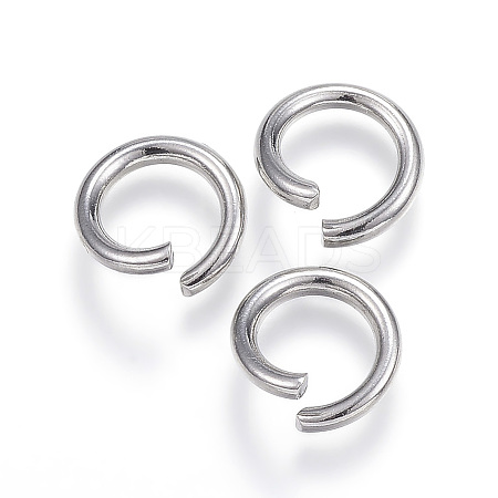 Non-Tarnish 304 Stainless Steel Open Jump Rings LS-X-STAS-E113-09P-1