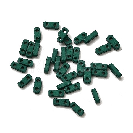 2-Hole Baking Paint Glass Seed Beads SEED-S023-17A-14-1