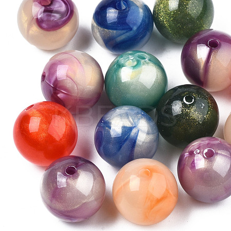 Opaque Acrylic Beads MACR-N009-014B-1