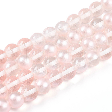 Baking Paint Transparent Glass Beads X1-DGLA-N011-10mm-03-1