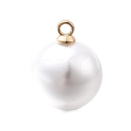 ABS Plastic Imitation Pearl Pendants FIND-H052-01G-04KCG-1