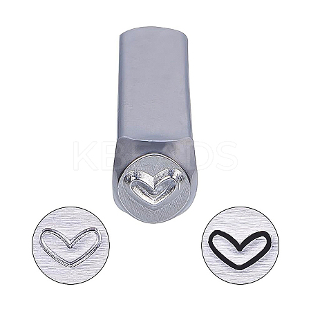 Iron Metal Stamps AJEW-BC0005-19G-1