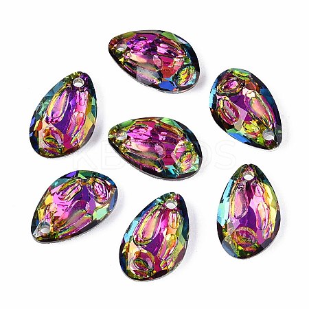 112Pcs Electroplate Glass Charms EGLA-T029-04A-1