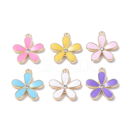 Alloy Enamel Pendants ENAM-O049-02G-1