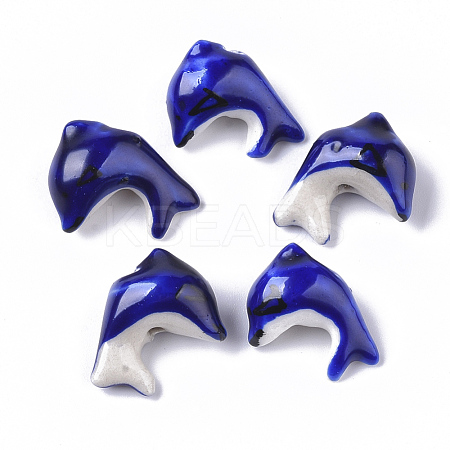Handmade Porcelain Beads PORC-N004-105A-1