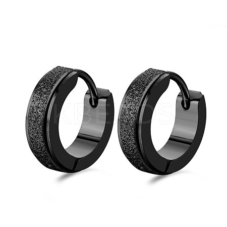 Fashionable 201 Stainless Steel Hoop Earrings FS-WGC0DED-02-1