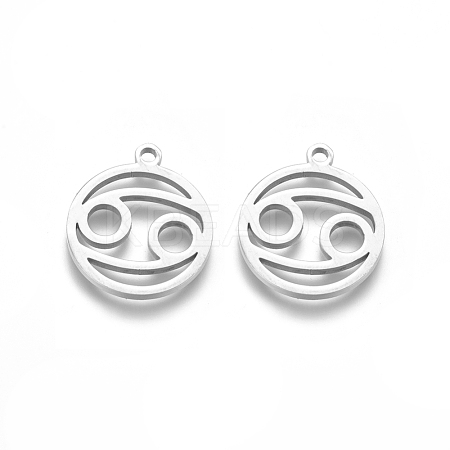 Non-Tarnish 201 Stainless Steel Pendants STAS-D231-04P-1