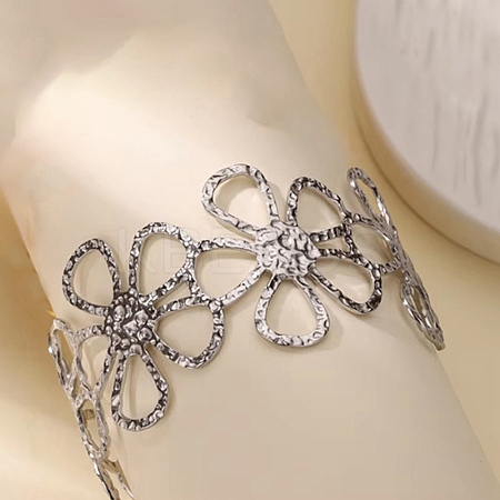 304 Stainless Steel Cuff Bangles LS-BJEW-B135-01A-P-1