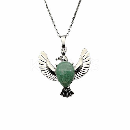 Peace Dove Water Droplet Crystal Necklace Pendant Fashion Ornament Simple Pendant VL5109-3-1