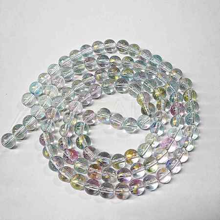 Baking Paint Glass Beads Strands DGLA-YW0002-01B-04-1