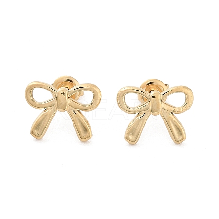 304 Stainless Steel Stud Earrings X-EJEW-H115-09G-1