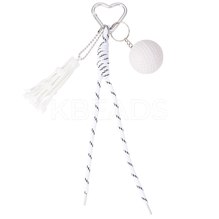 1Pc Cotton Braided Pendant Decorations AJEW-TA0002-56D-1