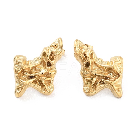 316 Surgical Stainless Steel Stud Earrings for Women STAS-M062-02G-A-1
