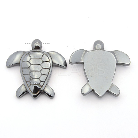 Non-magnetic Synthetic Hematite Pendants LS-G-N0050-08-1