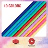 10 Strands 10 Colors Flat Round Handmade Polymer Clay Beads CLAY-SZ0002-04B-2