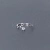 Alloy with Crystal Rhinestone Cuff Open Rings for Women FS-WG2A069-01-1