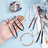 10Pcs 5 Colors Braided Nylon Cord Slider Bracelet Makings AJEW-GO00047-3